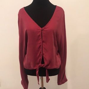 Bella Dahl tie front blouse
